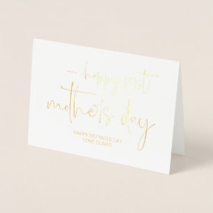 Happy First Mother's Day Best Mum Ever New Mum Foil Card