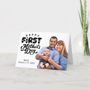 Happy First Mother's Day Custom Photo card