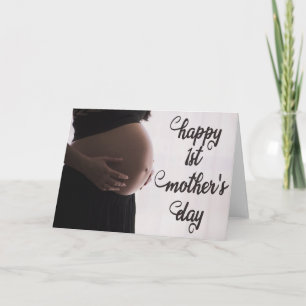 Happy first mother's day expecting card