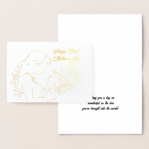 Happy First Mother's Day Foil Card