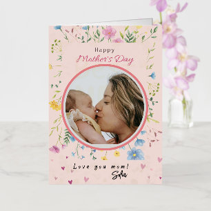 Happy First Mothers Day Folded Foil Greeting Card