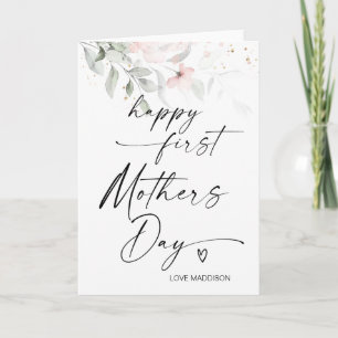 Happy First Mothers Day Gift for Mum From Husband Card