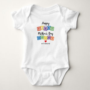 HAPPY FIRST MOTHER'S DAY MOMMY BABY BODYSUIT