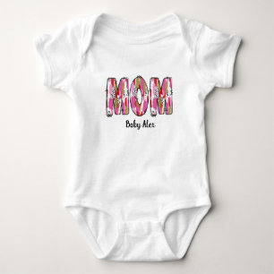 happy first mothers day '' mum'' baby bodysuit