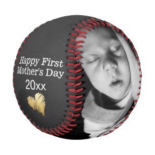 Happy First Mothers Day Personalised One of a Kind Baseball