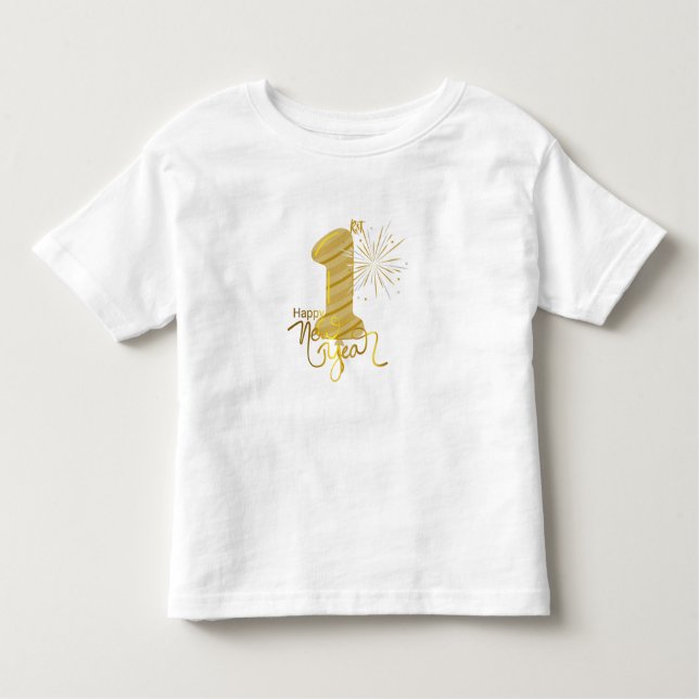 Happy First New Year Baby T-Shirt (Front)