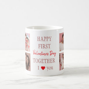 Happy First Valentine's Day Mug   Couple Photos