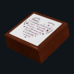 Happy first Wedding Anniversary word art poem  Gift Box<br><div class="desc">Happy first Wedding Anniversary word art poem gift box</div>