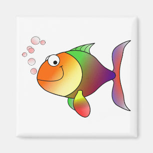 Happy Fish Magnet
