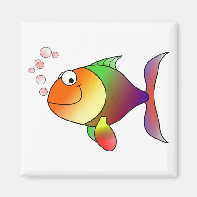 Happy Fish Magnet (Front)