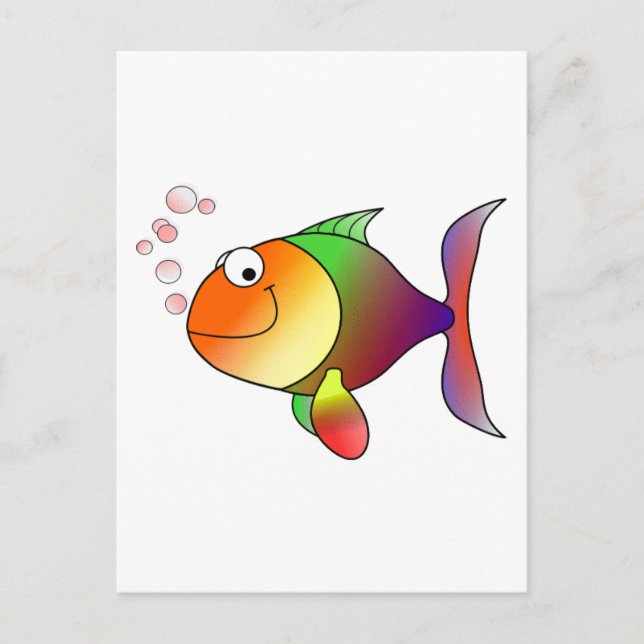 Happy Fish Postcard (Front)