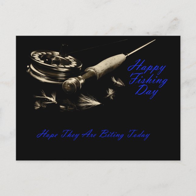 Happy Fishing Postcard (Front)