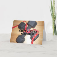 Happy fitness birthday Card