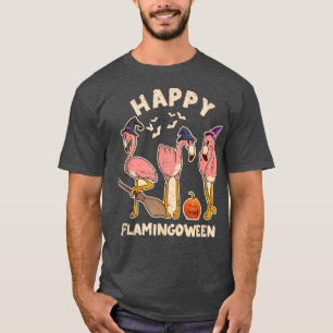 Happy Flamingoween Funny Flamingo Lover Halloween T-Shirt