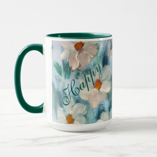Happy Floral Coffee Mug (Left)
