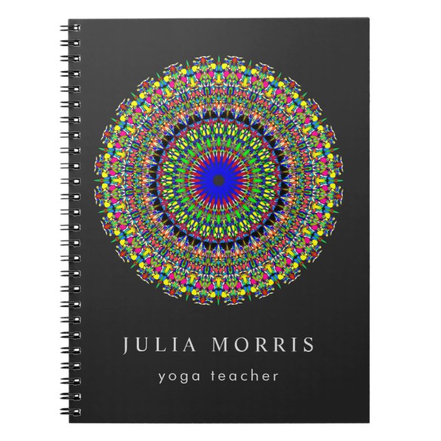 Happy Floral Mandala Notebook (Front)