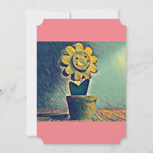 Happy flower #3 thank you card