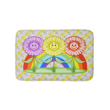 Happy Flower Bath Mat