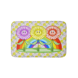 Happy Flower Bath Mat