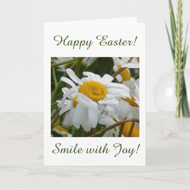 Happy Flower - Happy Easter Card (Front)
