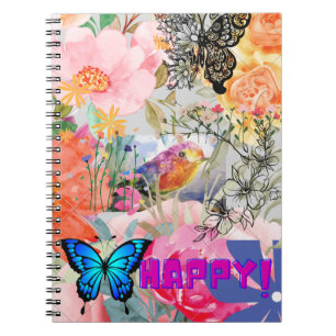 Happy Flower Power Notebook
