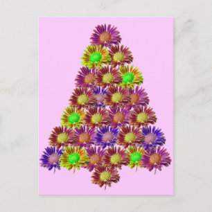 Happy Flower Tree Postcard