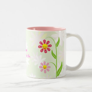 Happy flowers Mother's Day cute mug