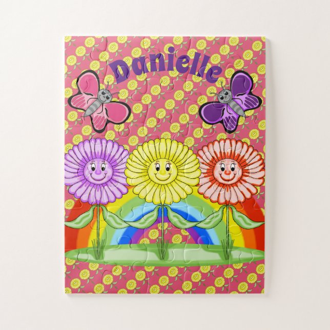 Happy Flowers Puzzle (Vertical)