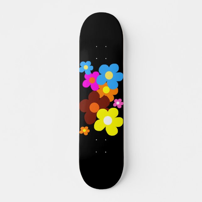 Happy Flowers   Skateboard (Front)