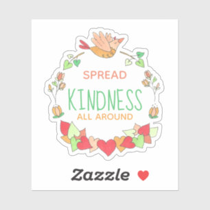 Happy Flying Bird Spread Kindness All Around