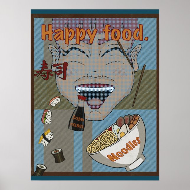 Happy food poster (Front)