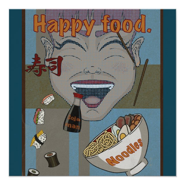 Happy food poster (Front)
