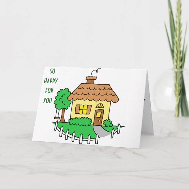 HAPPY FOR YOU/NEW MEMORIES IN YOUR NEW HOME ANNOUNCEMENT (Front)