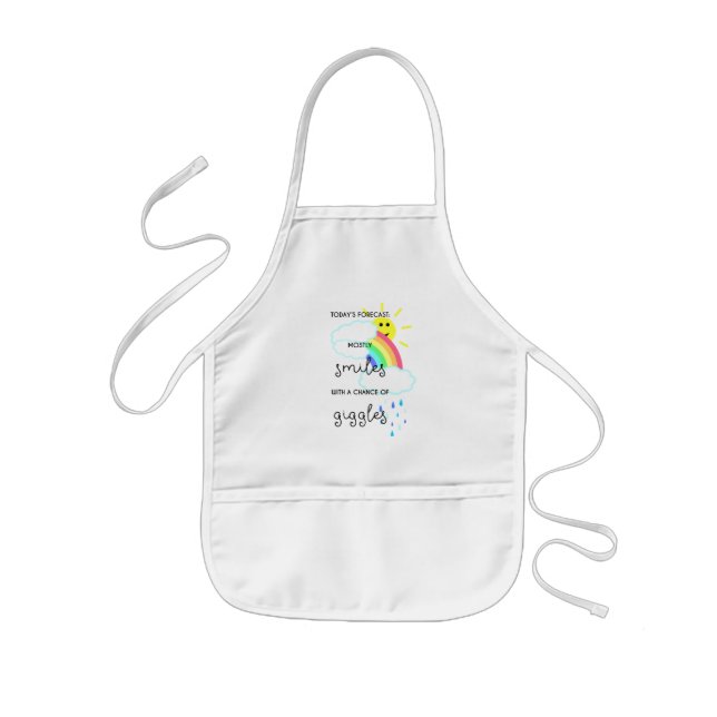 Happy Forecast Kids Apron (Front)
