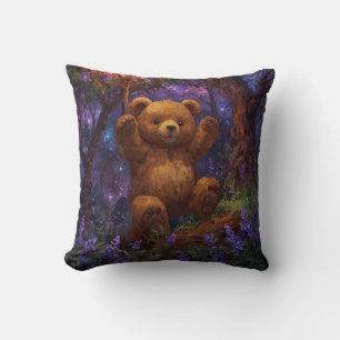 Happy Forest Teddy Bear Art Cushion