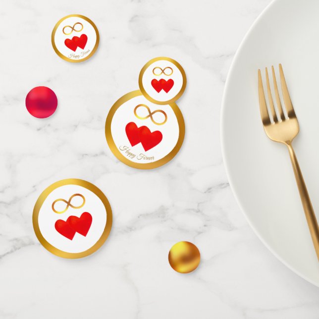 Happy Forever Wedding Anniversary Confetti (Group)