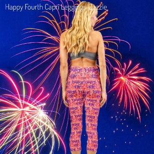Happy Fourth    Capri Leggings