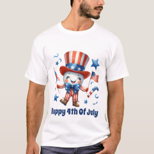 happy fourth July 4th add text unisex  T-Shirt