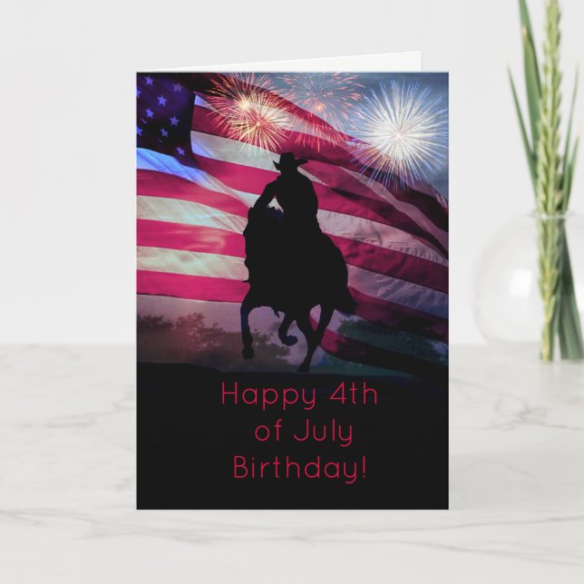 Happy Fourth of July Birthday Card (Front)