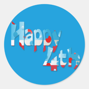Happy Fourth Stickers