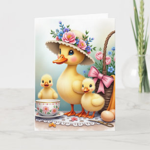 Happy Fowl Family Spring Card
