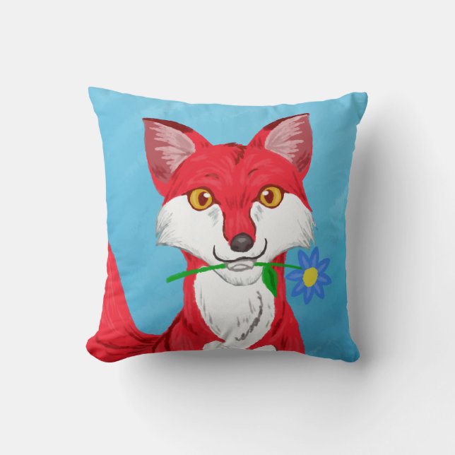 Happy Fox Cushion (Front)