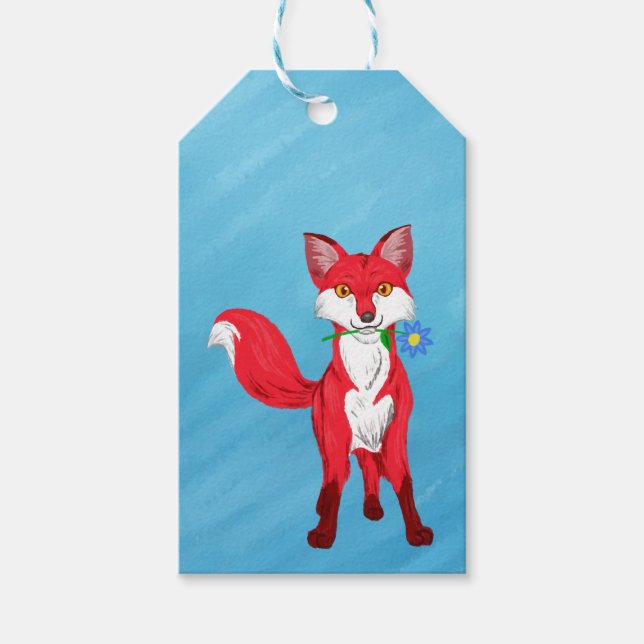 Happy Fox Gift Tags (Front)