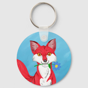 Happy Fox Key Ring