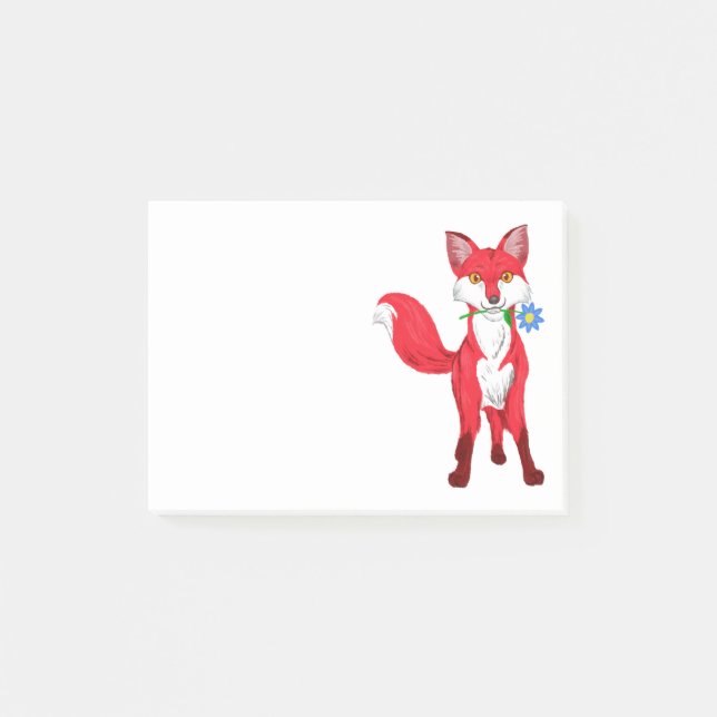 Happy Fox Post-it Notes (Front)