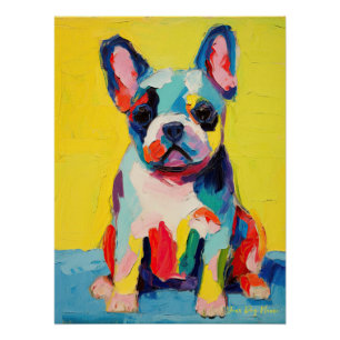 Happy French Bulldog 03 - Kaori Poster