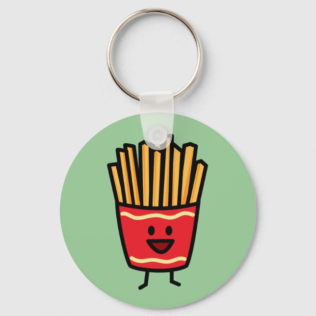 Happy French Fries Key Ring (Front)