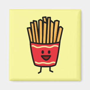 Happy French Fries Magnet