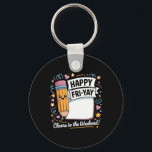 Happy Fri-yay Teacher Fry Yay Funny Friday Weekend Key Ring<br><div class="desc">Happy Fri-yay Teacher Fry Yay Funny Friday Weekend 1</div>