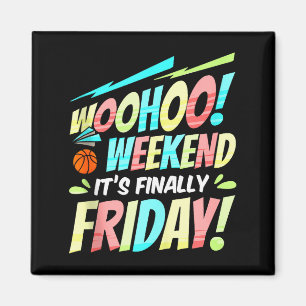 Happy Friday Fri Yay Teacher School Meme Tank Top_ Magnet